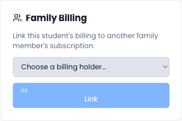 Family Billing section